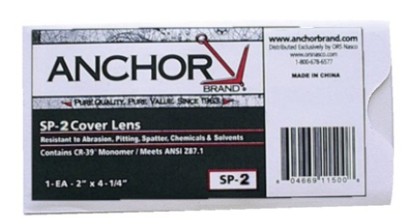 POLYCARBONATE COVER LENS 4 1/4 X 5 1/2 CLEAR - Welding Lenses